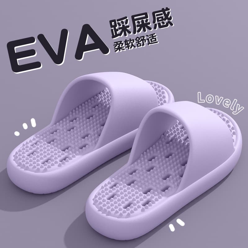 Bathroom Leakage Slippers Women's Summer 2025 New Style Quiet Indoor Home Bath Non-Slip Quick-Dry Sandals for Couple Men