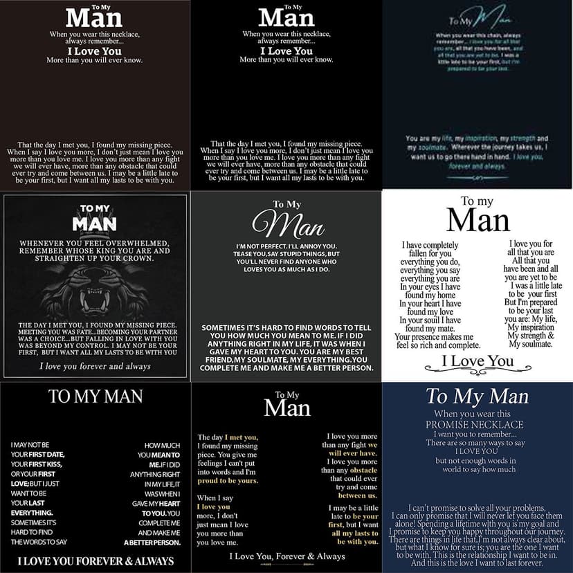 Europe and the United States cross-border hot selling anniversary holiday gift cards for men to my man jewelry postcards