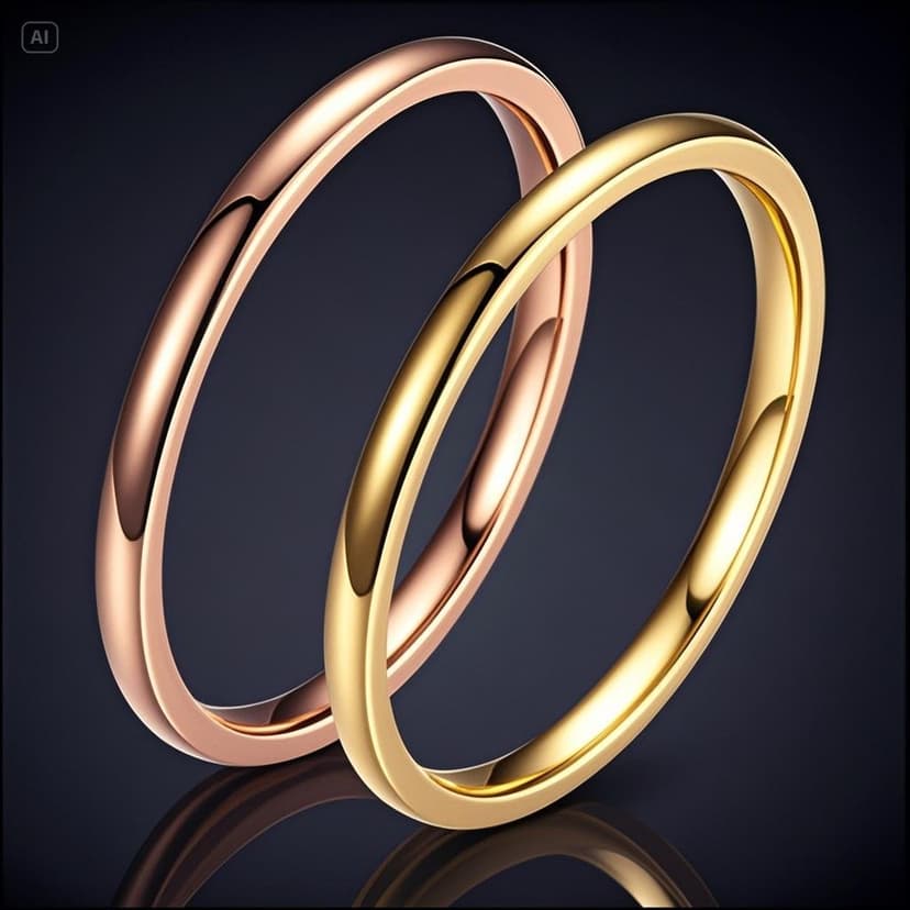 Stainless Steel Ring Women's Color-free 2mm Very Small Crowd Cold Titanium Steel Bracelet Japanese and Korean Fashion Simple Ring