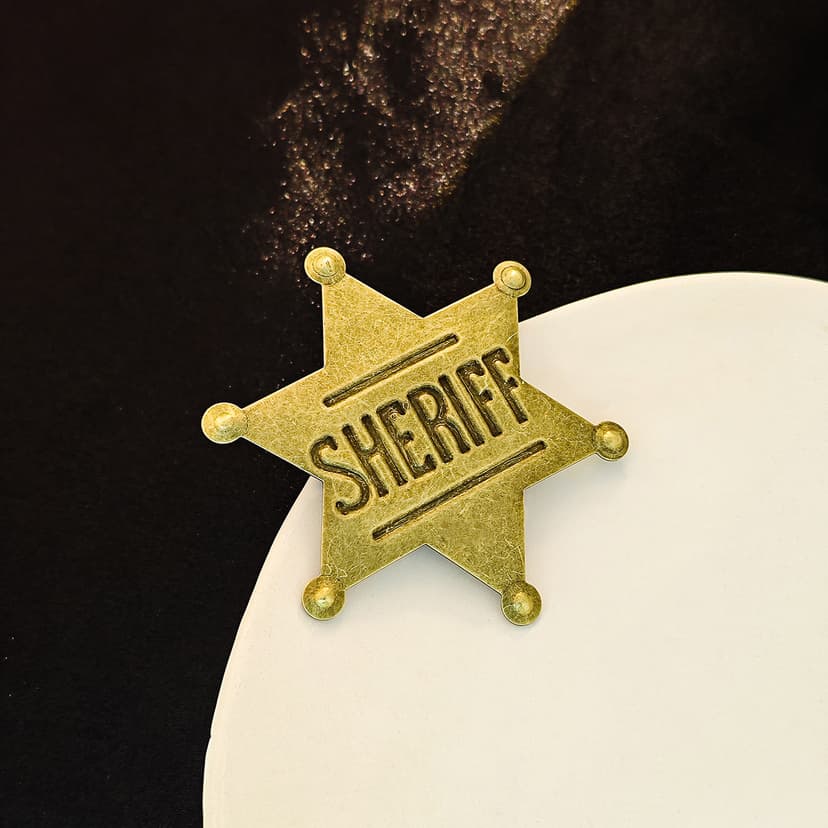 Europe and the United States cross-border hot-selling creative badge brooch retro personality six-pointed star medal commemorative clothes accessories pins