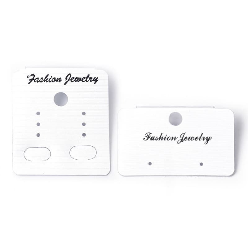 Earrings earrings jewelry packaging card White English letters pvc jewelry packaging card jewelry accessories wholesale