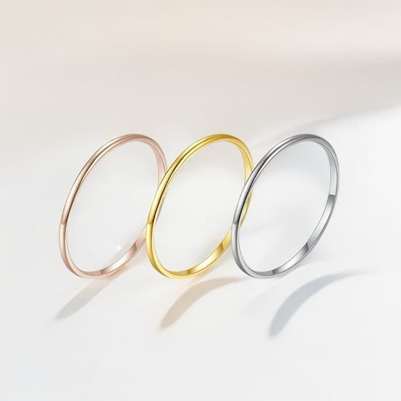 1mm ultra-fine titanium steel ring ring niche ins style light luxury high-level non-fading ring stainless steel jewelry