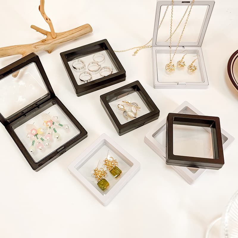 Transparent Anti-oxidation PE Film Jewelry Box Suspension Box Sealed Dust-proof Packaging Box Bracelet Jewelry Jewelry Display Box