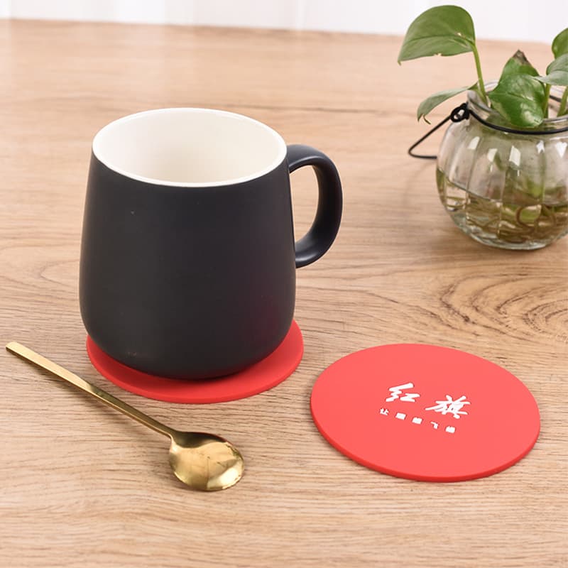 Wow Brand Logo Advertising Coaster Custom Hotel Tableware Mat Printing Corporate Advertising Bar Cocktail Coaster
